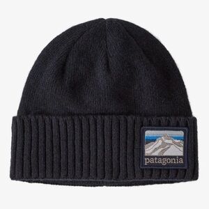 Patagonia Brodeo Knit Beanie Line Logo Ridge Classic Navy FA22 Model!